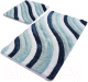 Набор ковриков для ванной и туалета Primanova Colorful DR-63001 (голубой) - 