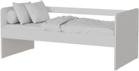 Кровать-тахта Kinderwood Лотос-1 190x80 (без ящиков, белый) - 