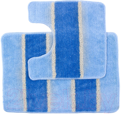 Набор ковриков для ванной и туалета Primanova Sera D-12984 (голубой)