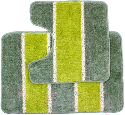 Набор ковриков для ванной и туалета Primanova Sera D-12987 (зеленый)