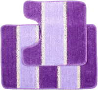 Набор ковриков для ванной и туалета Primanova Sera D-12985 (фиолетовый) - 