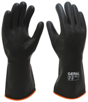 Перчатки защитные Geral КЩС G200009 (р.9, черный) - 
