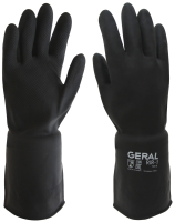 Перчатки защитные Geral КЩС G200001 (р.9, черный) - 