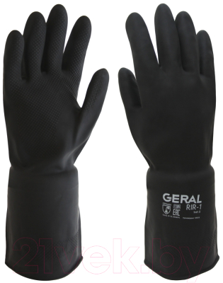 Перчатки защитные Geral КЩС G200001 (р.9, черный)