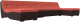 Диван П-образный Лига Диванов Монреаль Long 250 / 111536 (микровельвет коралловый/экокожа коричневый) - 
