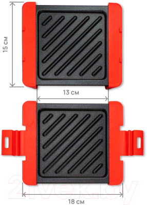 Форма-гриль для микроволновой печи Miku MK-GRL-RD (красный)