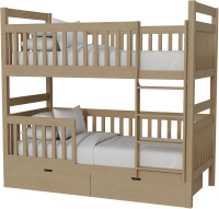 

Двухъярусная кровать Kinderwood, Вуди-3 190x80