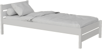 Односпальная кровать Kinderwood Лотос-2 190x80 (без ящиков, белый) - 