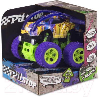 Автомобиль игрушечный Pit Stop Кросс Граффити / PS-2021-4B-1