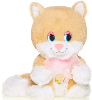 

Мягкая игрушка Maxitoys, Веселый котенок с розовым бантом / MP-HH-R8936E