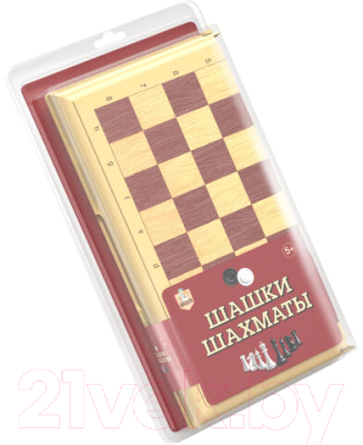 Набор настольных игр Десятое королевство Шашки-Шахматы / 03888