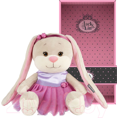 Мягкая игрушка Jack&Lin Зайка в розовой юбочке / JL-022008-25