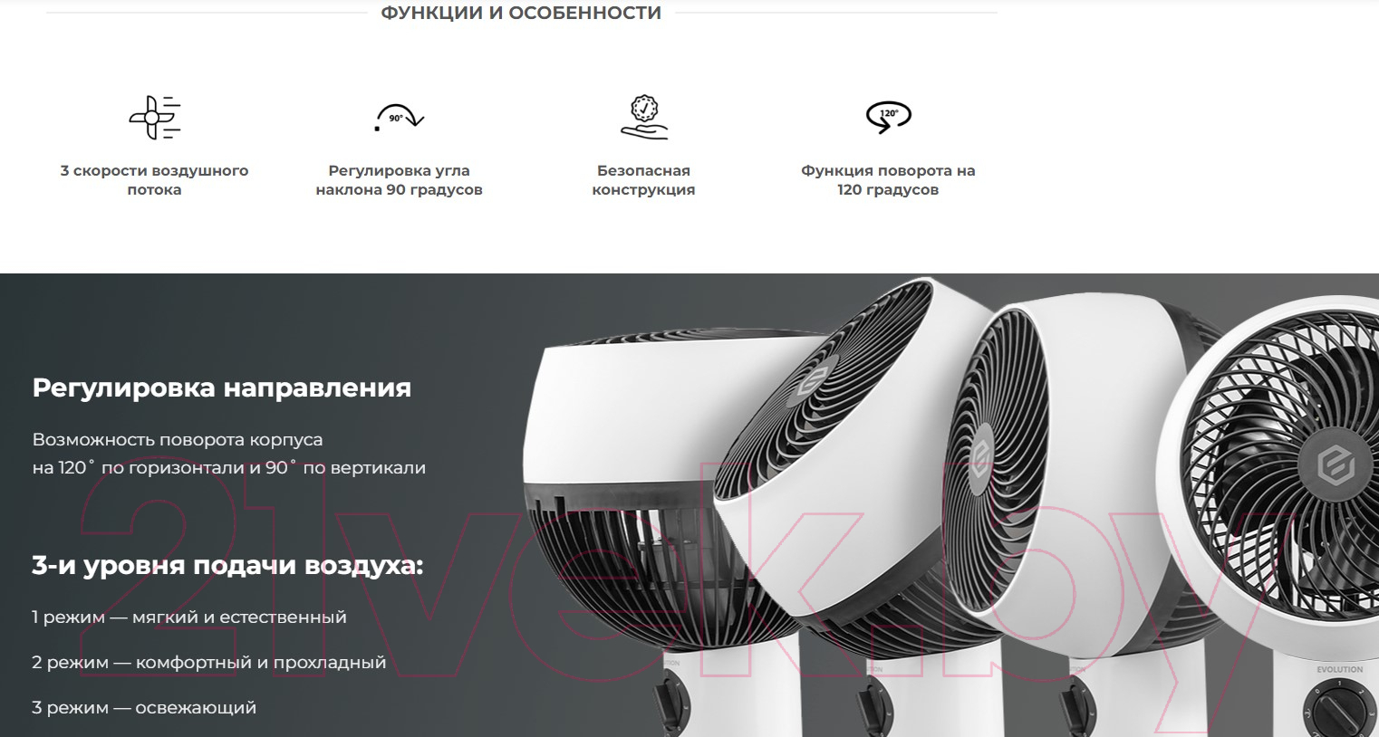 Вентилятор Evolution AirLeaf AL-301M