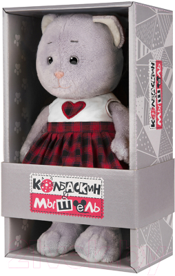 Мягкая игрушка Колбаскин & Мышель Мышель в клетчатой юбке / MT-MRT062007-25