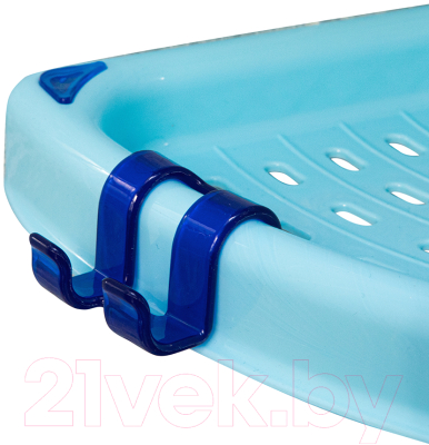 Комплект полок для ванной Primanova M-N02-02 (голубой)