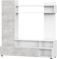 Стенка NN мебель МГС 9 (белый/цемент светлый) - 