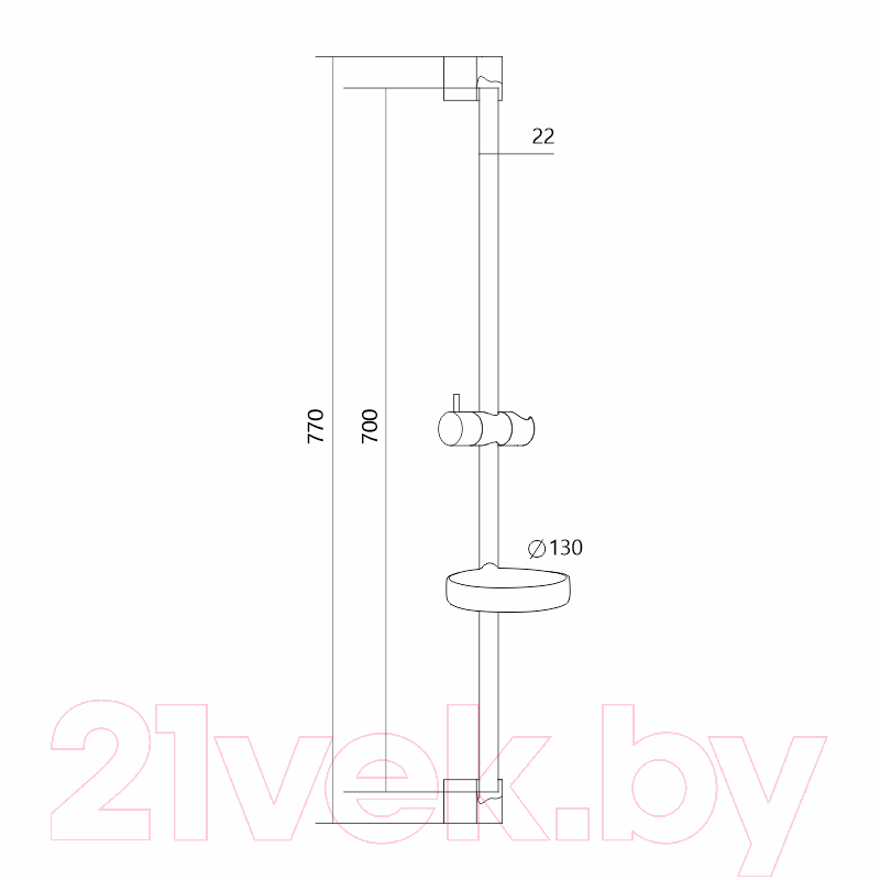 Душевая стойка IDDIS Loft GA298