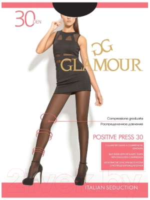 Колготки Glamour Positive Press 30 (р.5, nero)