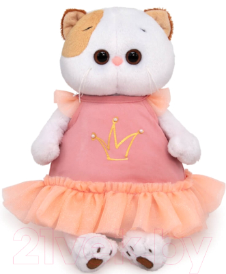 Мягкая игрушка Budi Basa Кошечка Ли-Ли в платье с короной / LK24-097