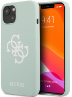 

Чехол-накладка Guess, Liquid Silicone Big 4G для iPhone 13 mini / GUHCP13SLS4GWBL