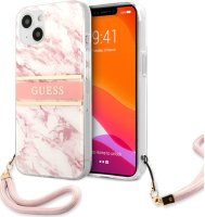 

Чехол-накладка Guess, Marble Design and Stripe для iPhone 13 mini / GUHCP13SKMABPI