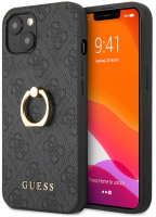 

Чехол-накладка Guess, PU Leather 4G with Ring Stand для iPhone 13 mini/GUHCP13S4GMRGR