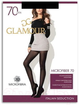 Колготки Glamour Microfiber 70  (р.2, nero)
