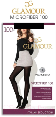 Колготки Glamour Microfiber 100 (р.2, nero)