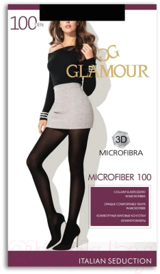Колготки Glamour Microfiber 100 (р.3, nero)