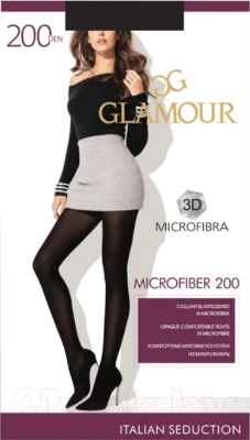 Колготки Glamour Microfiber 200 (р.2, nero)