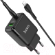 Зарядное устройство сетевое Hoco N5 + кабель Type-C to Lightning (черный) - 