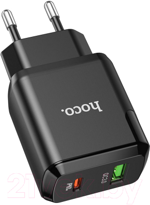 Изображение товара Зарядное устройство сетевое Hoco N5 + кабель Type-C to Type-C (черный)