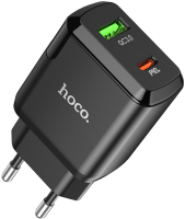 Адаптер питания сетевой Hoco N5 (черный) - 