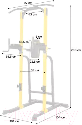 Турник-брусья DFC Power Tower G250