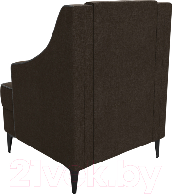 Кресло мягкое Лига Диванов Марк 259 / 111887 (рогожка коричневый/кант серый)