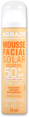 Крем солнцезащитный Agrado Facial Sunscreen Mousse SPF 50+ (75мл)