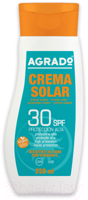 Крем солнцезащитный Agrado Sunscreen Cream SPF30 (250мл)