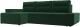 Диван угловой Лига Диванов Чикаго левый / 110734L (велюр зеленый) - 