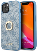 

Чехол-накладка Guess, PU Leather 4G with Ring Stand для iPhone 13 mini/GUHCP13S4GMRBL