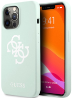 

Чехол-накладка Guess, Liquid Silicone Big 4G для iPhone 13 Pro / GUHCP13LLS4GWBL