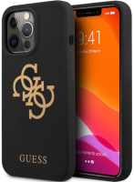 

Чехол-накладка Guess, Liquid Silicone Big 4G для iPhone 13 Pro / GUHCP13LLS4GGBK