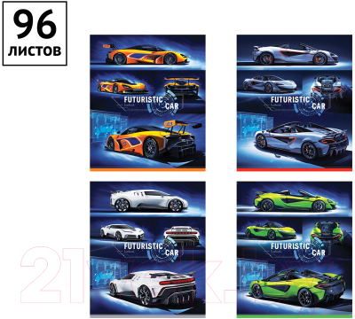 Тетрадь ArtSpace Авто. Futuristic Car / Т96к_29857 (96л)