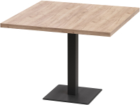 Обеденный стол Millwood Хельсинки Л18 90x90 (дуб табачный Craft/металл черный) - 
