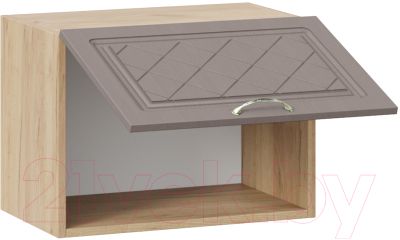 Шкаф навесной для кухни ТриЯ Бьянка 1В5Г (дуб крафт золотой/дуб серый)