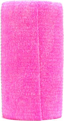 Бинт для животных VETЗабота Ветеринарный самофиксирующийся 10x450см (розовый)