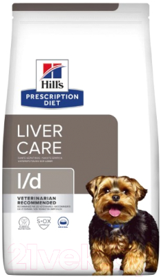 Сухой корм для собак Hill's Prescription Diet Liver Care l/d / 605844 (4кг)