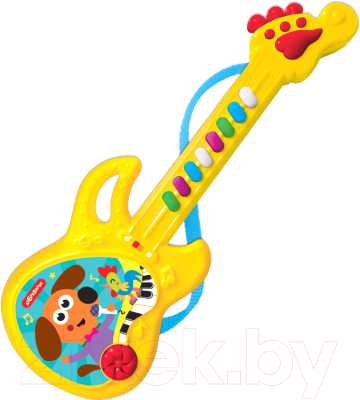 Музыкальная игрушка Азбукварик Гитара Любимые песенки / 3123А (желтый)