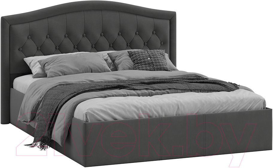 Двуспальная кровать ТриЯ Адель универсальный тип 1 с ПМ 160x200