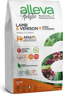 

Сухой корм для кошек, Холистик с ягненком и олениной для взрослых кошек / P0275H