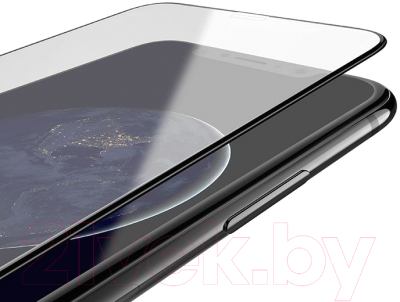 Защитное стекло для телефона Hoco A12 3D для iPhone XS Max/11 Pro Max (черный)